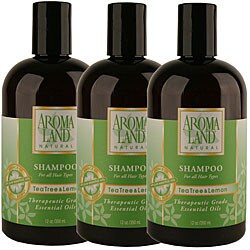 Aromaland Tea Tree and Lemon 12-ounce Shampoos (Pack of 3)