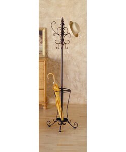 Metal Scroll Hall Tree