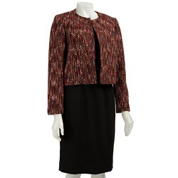 FINAL SALE Nine West Women's 2-piece Tweed Ponte Dress Suit