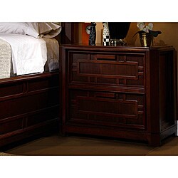 Kyomi Asian-style Two-drawer Nightstand