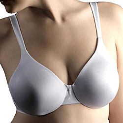 Olga Comfort Sleek Strap Minimizer White Bra