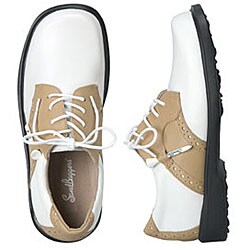 Carly Beige-on-White Women's Golf Shoe