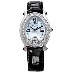 Chopard Happy Sport Oval White Gold Women's Watch