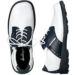 Sandbaggers Ladies 'Carly' Navy on White Golf Shoes