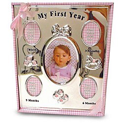 AD Sutton First Year Baby Frame in Pink