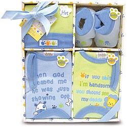 AD Sutton 4-piece Boy's Layette Set