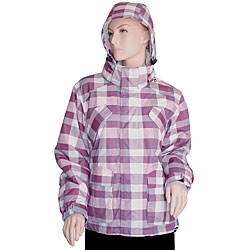 Pulse Women's Plaid Purple Snowboard Jacket