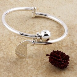 Sterling Silver Hinged Golf Club Bracelet (Mexico)