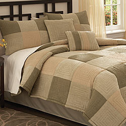 Concentric Squares 4-piece Comforter Set