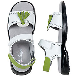Sandbaggers Ladies 'Izzy' Pistachio Green/White Golf Shoes