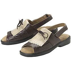 Sandbaggers Kiltie II Brown Women's Golf Shoes