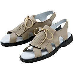 Sandbaggers Kiltie Taupe Women's Golf Shoes