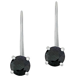 Sterling Silver Sapphire Drop Earrings