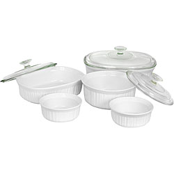 CorningWare French White 8-piece Bakeware Set