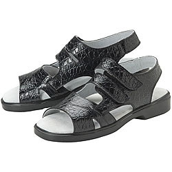 Sandbaggers Paige Black Croc Ladies' Golf Shoes
