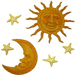 Outer 'Edges Sun, Moon and Stars' Wall Art