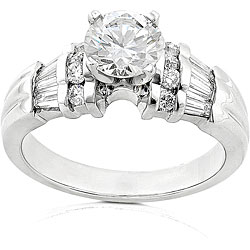 14k Gold 1 3/5ct TDW Round Diamond Ring (G-K,VS-SI) (Size 6.5)