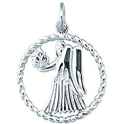 Sterling Silver Zodiac Virgo Charm