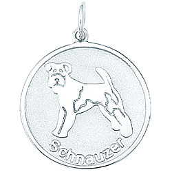 Sterling Silver Schnauzer Charm