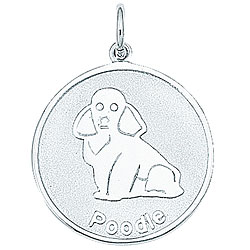 Sterling Silver Poodle Charm