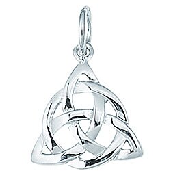 Sterling Silver Circle of Life Triangle Charm
