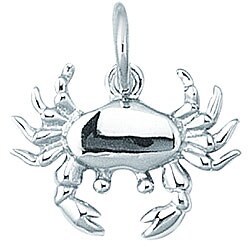 Sterling Silver Crab Charm
