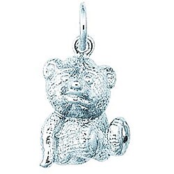 Sterling Silver 3D Teddy Bear Charm