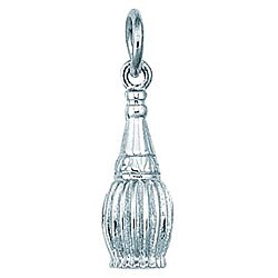 Sterling Silver Cianti Wine Bottle Charm