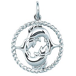 Sterling Silver 'Pisces' Charm