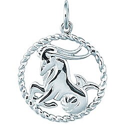 Sterling Silver 'Capricorn' Charm