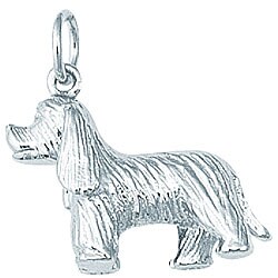 Sterling Silver 3D Cocker Spaniel Charm