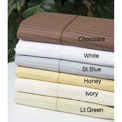 Woven Stripe 420 Thread Count Egyptian Cotton Sheet Set