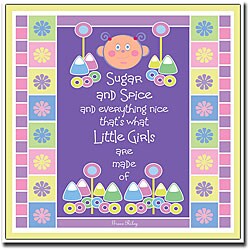 Grace Riley 'Sugar and Spice' Framed Canvas Art