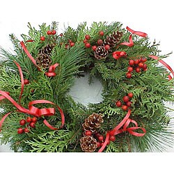 Winter Wonderland Fresh-cut Wreath<br />
