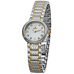Bulova Women's Two-tone Stainless Steel Diamond Watch