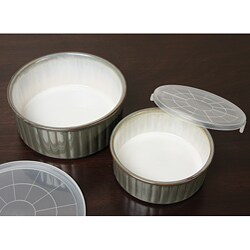 Sango Concepts Avocado 2-piece Oven-proof Bowl Set