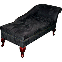Black Storage Chaise