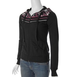 Self Esteem Junior's Plaid Print Hoodie