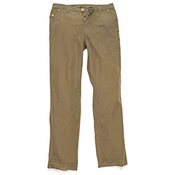 Hickey Men's Beige Flat-front Trousers