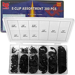 300-piece E Clip Assortment Set
