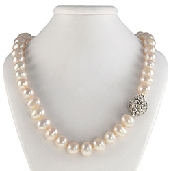 Maddy Emerson Freshwater White Pearl Necklace