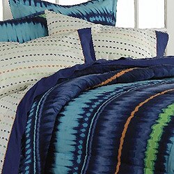 Tie-dye Blue 5-piece Twin-size Bed in a Bag