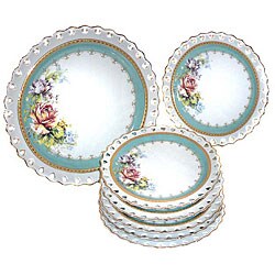 Flower Bloom 7-piece Fine Porcelain Serving Set