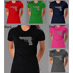 Los Angeles Pop Art Women's '2nd Amendment Gun' Shirt