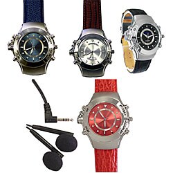 MW618-watch-2G-Blue 2GB MP3 FM Dial Quartz Watch