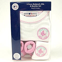 Boston Red Sox Infant 3-piece Onesie Set (0-3 Months)