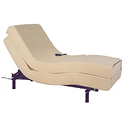 Adjustable Twin Bed with Memory Foam Mattress
