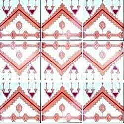 Mosaic 'Berber' 9-tile Ceramic Project Accent Tiles