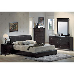 Chocolate Espresso Platform King Bedroom Set