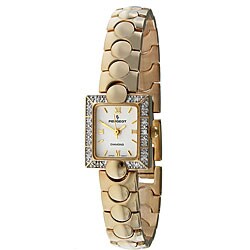 Peugeot Women's Goldtone Genuine Diamond Watch